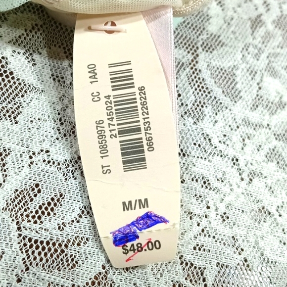 NWT Victorias Secret Sexy Seduction Lace Garter Skirt Mint Green 💚 Size M - Picture 10 of 16